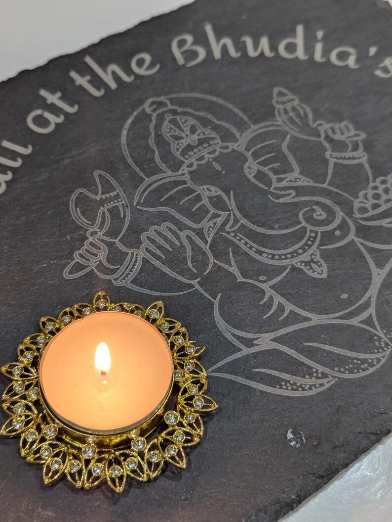 Personalised Diwali Ganesh Slate