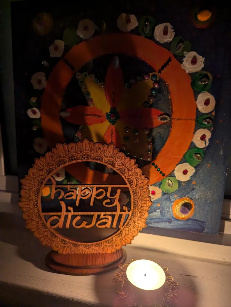 Festive Diya Stand