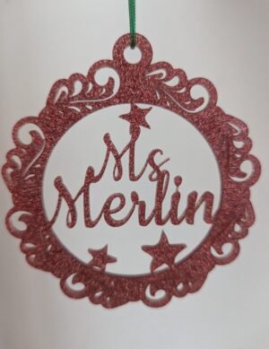 Custom Glitter Bauble