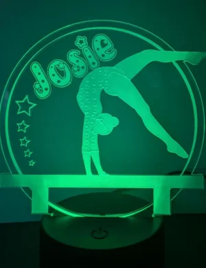 Personalised Gymnast Lamp