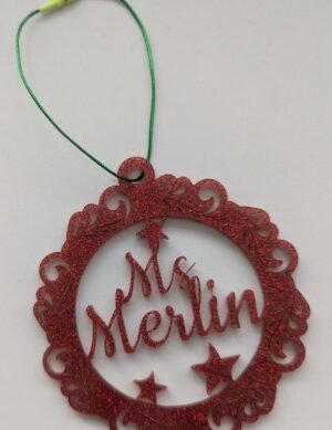 Custom Glitter Bauble