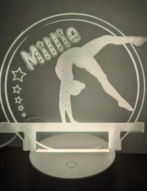 Personalised Gymnast Lamp